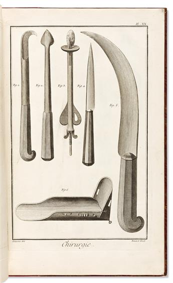 Diderot, Denis (1713-1784) Chirurgie & Anatomie [extracted sections from the Dictionnaire Universel de Medicine.]